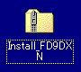 デスクトップ画面の「Install_FD9DXN」