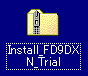 デスクトップ画面の「Install_FD9DXN_Trial」