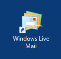 デスクトップ画面からWindows Live メールを起動（Windows 10）