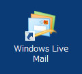 デスクトップ画面の「Windows Live メール」