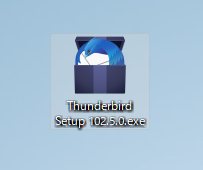 Thunderbirdのダウンロードが完了