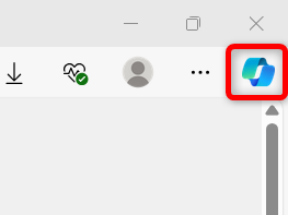 【Microsoft Edge】Copilotの使い方とできることまとめ｜無効化する方法も画面右上のCopilotのボタンを選択する 