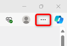 【Microsoft Edge】Copilotの使い方とできることまとめ｜無効化する方法も画面の右上の「…」を選択する 