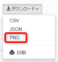 【Wikipedia】特定キーワードの閲覧数の見方「PNG」を選択するとからグラフがダウンロードできる 