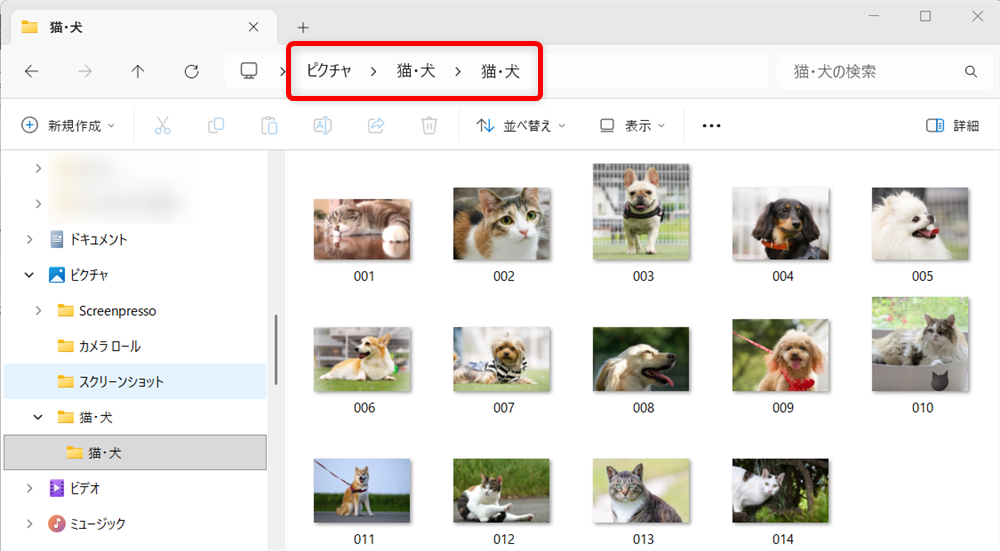 【Windows 11】エクスプローラーをツリー表示にする方法|フォルダーの階層を見やすくする設定同じです。