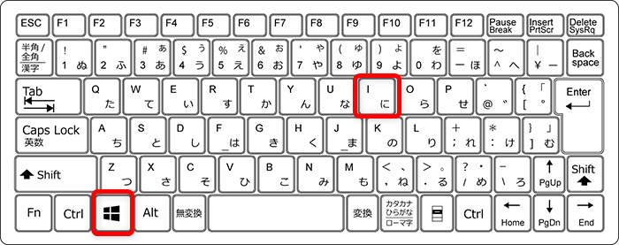 【Windows 11】PowerToysのShortcut Guideでショートカット一覧を確認して実行する方法Windowsキーを押しながら、Iを押します。 